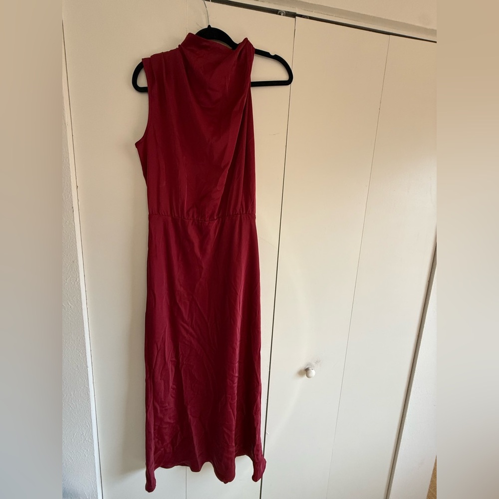Chic One Shoulder Red Dress